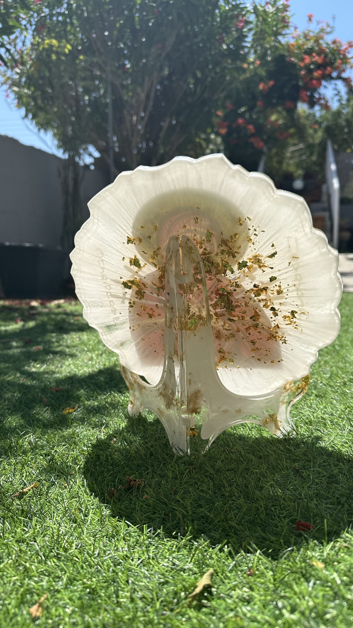 Χειροποίητη εικόνα Παναγίας Επτάσπαθης από υγρό γυαλί - Image 3