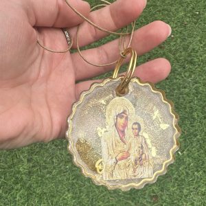 Εικόνα αυτοκινήτου Παναγίας Ιεροσολυμίτισσας από υγρό γυαλί