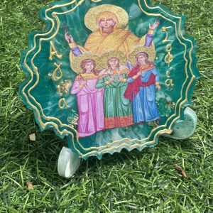 Χειροποίητη εικόνα Αγίας Σοφίας από υγρό γυαλί