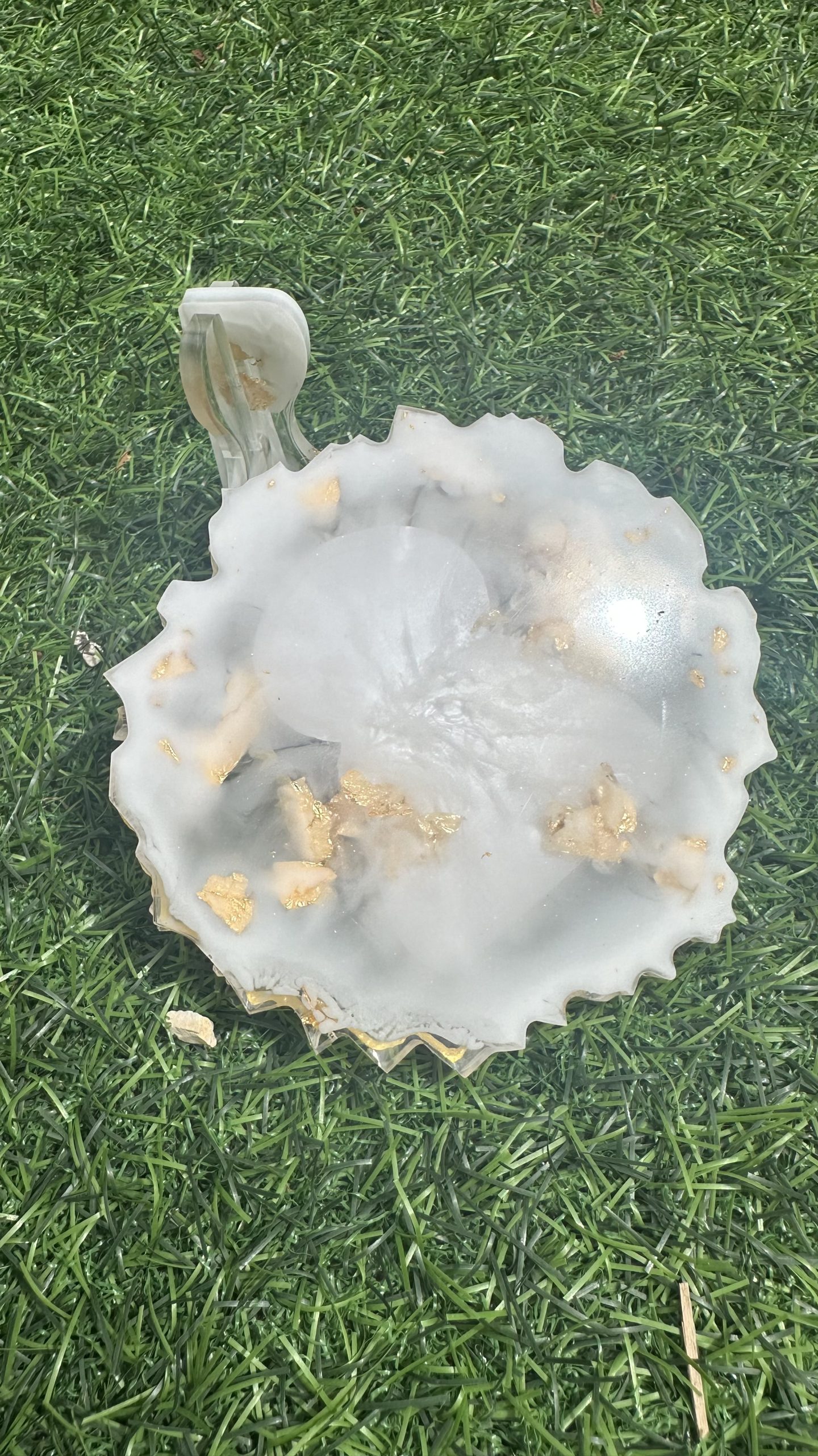 Χειροποίητη εικόνα Αγίου Νεκταρίου από υγρό γυαλί - Image 2