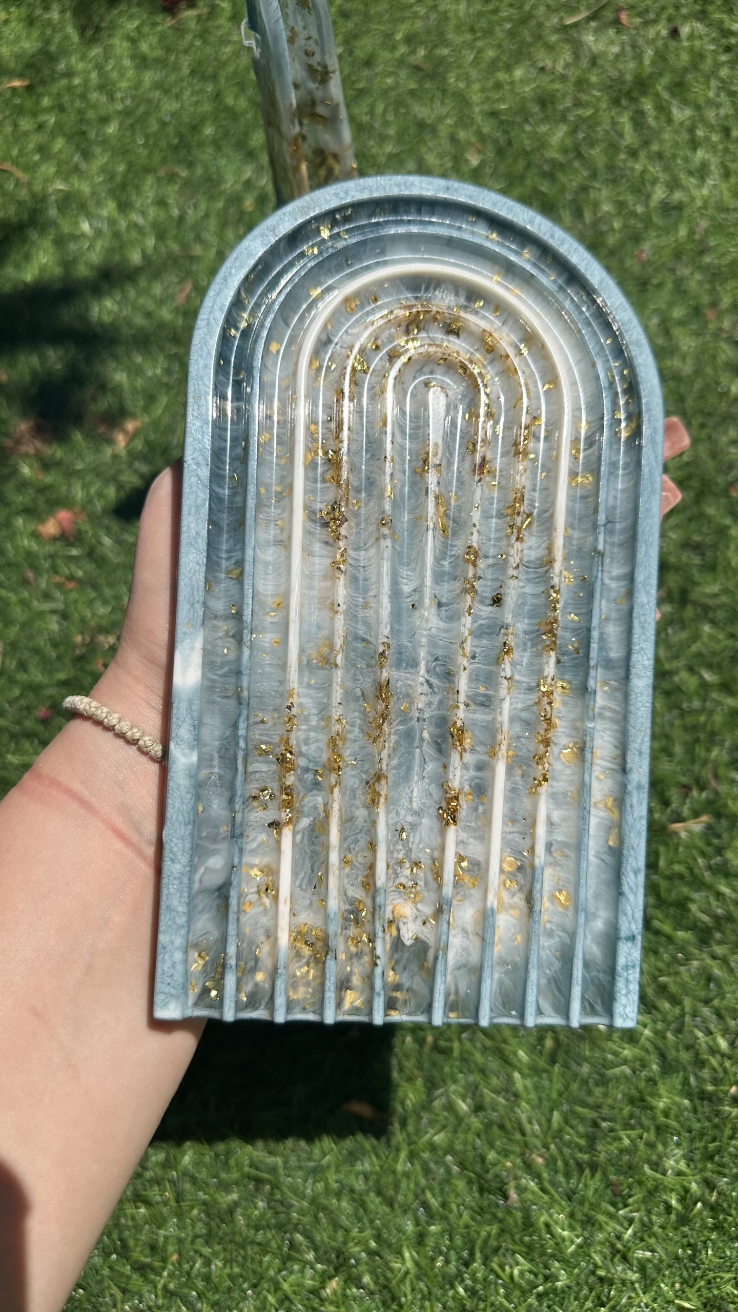 Χειροποίητη εικόνα Παναγίας Εγκυμονούσας από υγρό γυαλί - Image 2