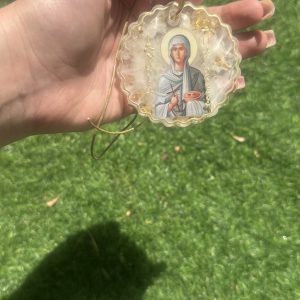 Χειροποίητη εικόνα αυτοκινήτου Αγίας Παρασκευής από υγρό γυαλί